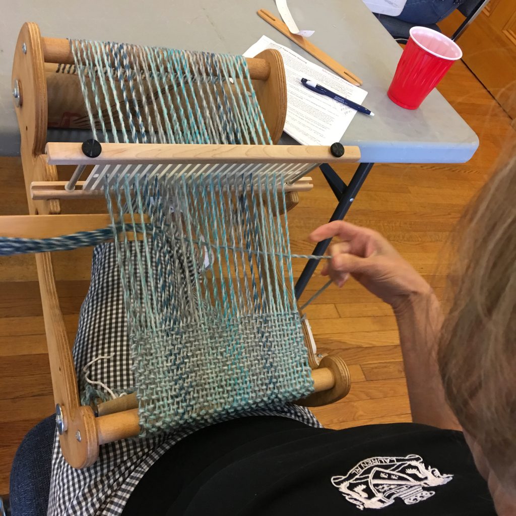 rigid heddle scarf blues