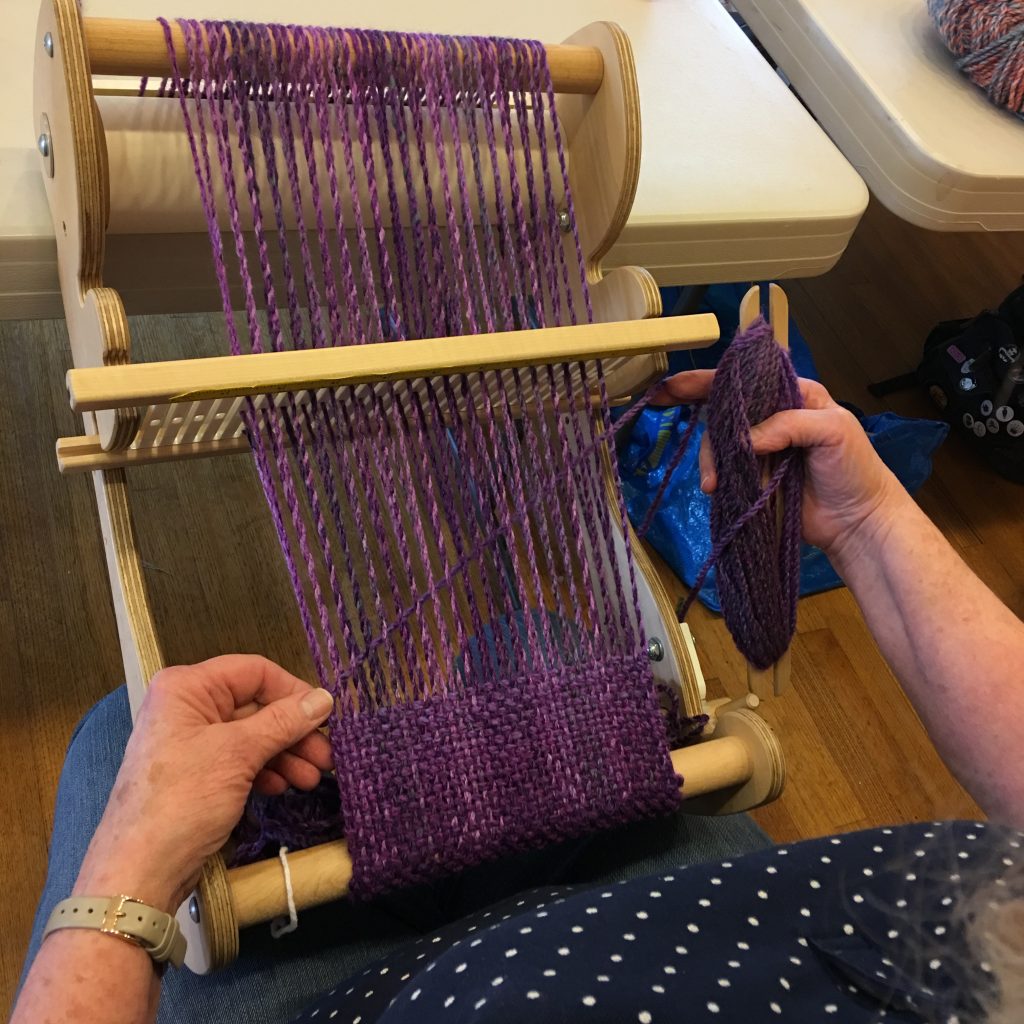 Weaving Purple Scarf