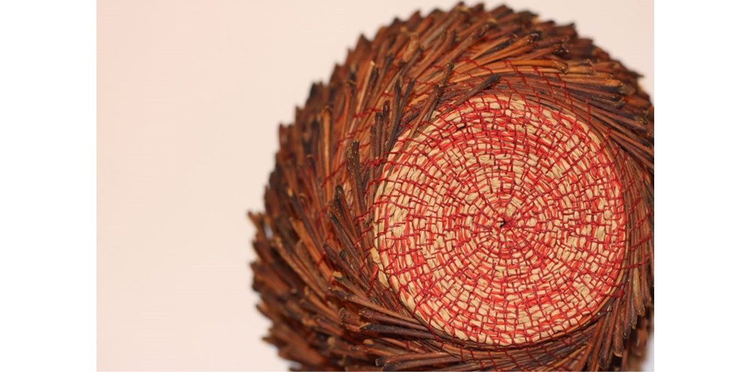 Slow Stitched Coiled Basketry with Fabric & Natural Materials