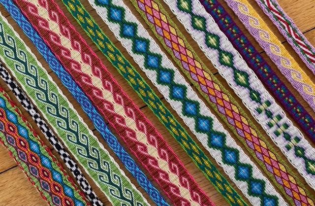 Introduction to Tablet Weaving with a Threaded In Design on an Inkle Loom